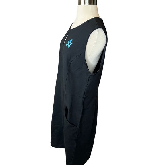 Lands End Dress Womens Skull Sleeveless Stretch Midi Skater Pockets Black 18T - Picture 4 of 10